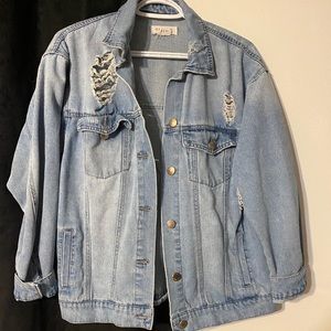 Ripped Jean Jacket